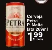 Rossi Supermercado Cerveja Petra P. Malte lata 269ml oferta