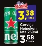 Rossi Supermercado Cerveja Heineken lata 269ml oferta