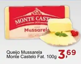Rossi Supermercado Queijo Mussarela Monte Castelo Fat. 100g oferta