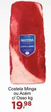Rossi Supermercado Costela Minga ou Acém c/ Osso kg oferta