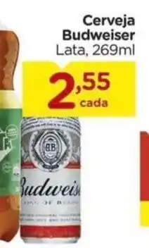 Carrefour Cerveja Budweiser Lata, 269ml oferta