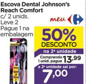 Carrefour Escova Dental Johson's Reach Comfort oferta