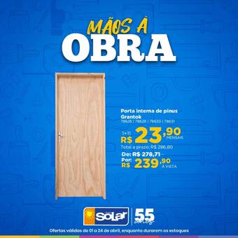 Lojas Solar Porta Interna De Pinus Grantok oferta