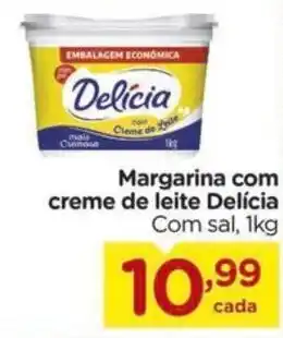 Carrefour Margarina com creme de leite Delícia Com sal, 1kg oferta