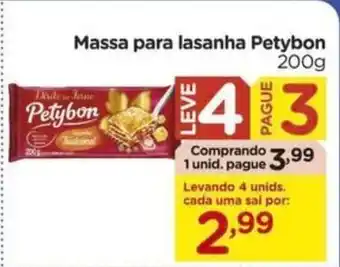 Massa para lasanha Petybon 200g