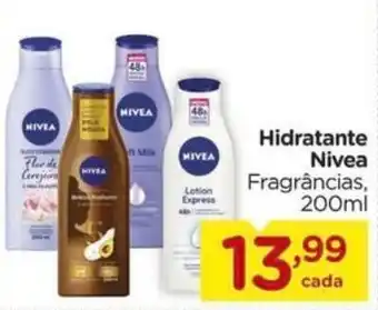 Carrefour Hidratante Nivea Fragrâncias, 200ml oferta