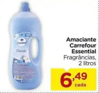 Carrefour Amaciante Carrefour Essential Fragrâncias, 2 litros oferta
