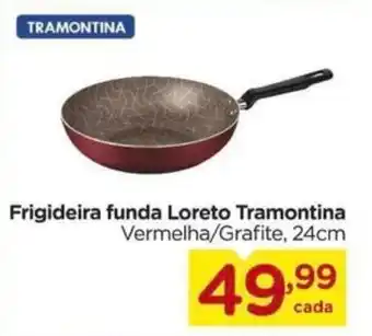 Carrefour Frigideira funda Loreto Tramontina Vermelha/Grafite, 24cm oferta