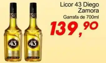 Villefort Atacadista Licor 43 Diego Zamora Garrafa de 700ml oferta