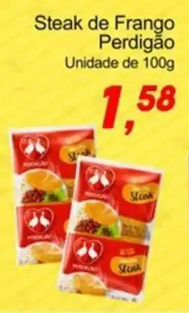 Villefort Atacadista Steak de Frango Perdigão Unidade de 100g oferta