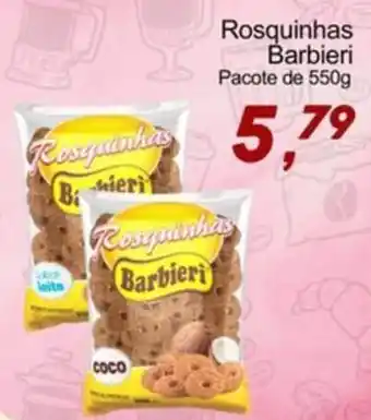 Villefort Atacadista Rosquinhas Barbieri Pacote de 550g oferta