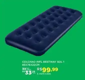 COLCHAO INFL BESTWAY SOL 1 8SX76X22CM
