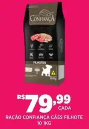 DB Supermercados RAÇÃO CONFIANÇA CÃES FILHOTE 10 1KG oferta