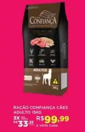 DB Supermercados RAÇÃO CONFIANÇA CÃES ADULTO 15KG oferta