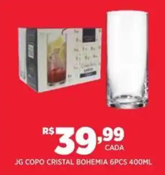 DB Supermercados JG COPO CRISTAL BOHEMIA 6PCS 400ML oferta