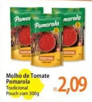 Atacadão Molho de Tomate Pomarola Tradicional Pouch com 300g oferta