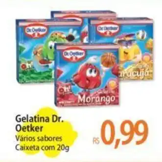 Atacadão Gelatina Dr. Oetker Vários sabores Caixeta com 20g oferta