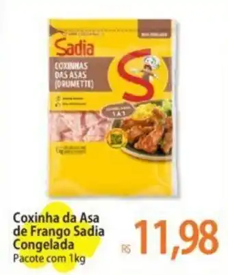 Atacadão Coxinha da Asa de Frango Sadia Congelada Pacote com 1kg oferta