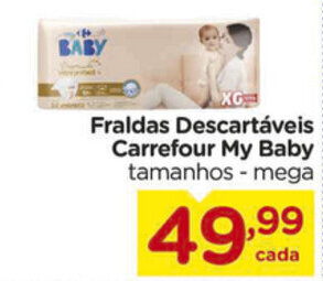 Carrefour Fraldas Descartaveis Carrefour My Baby oferta