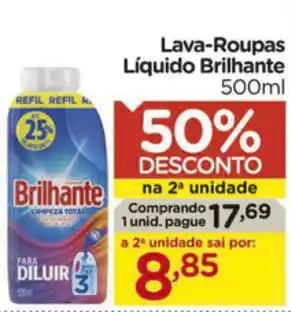 Carrefour Lava-roupas liquido Brilhante 500ml oferta