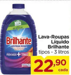 Carrefour Lava-Roupas Liquido Brilhante 3L oferta