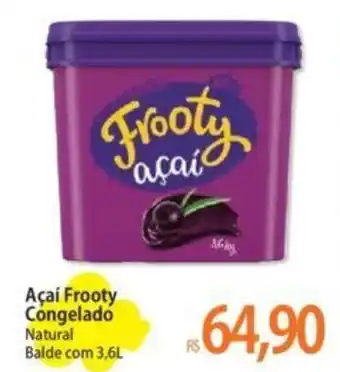 Atacadão Açaí Frooty Congelado Natural Balde com 3,6L oferta