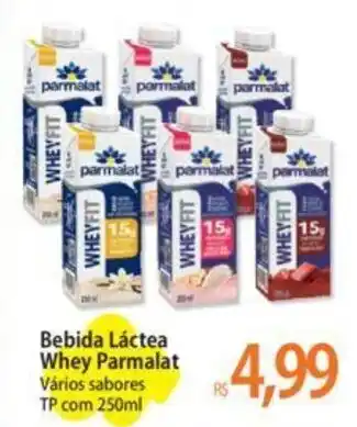 Bebida Láctea Whey Parmalat Vários sabores TP com 250ml