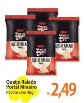 Atacadão Queijo Ralado Portal Mineiro Pacote com 40g oferta