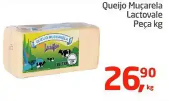 Tenda Atacado Queijo Muçarela Lactovale Peça kg oferta
