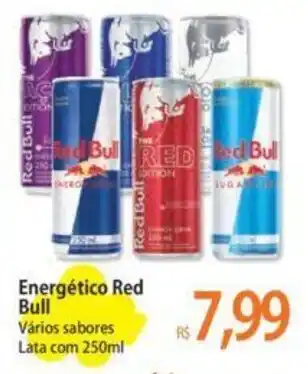 Atacadão Energético Red Bull Vários sabores Lata com 250ml oferta