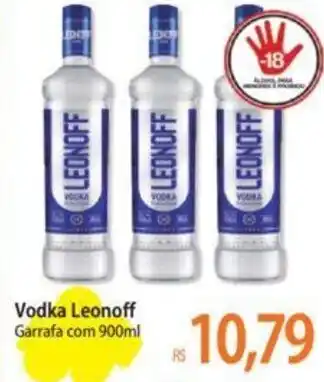 Atacadão Vodka Leonoff Garrafa com 900ml oferta