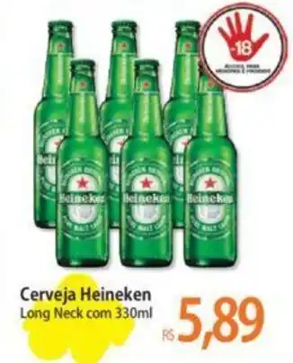Atacadão Cerveja Heineken Long Neck com 330ml oferta