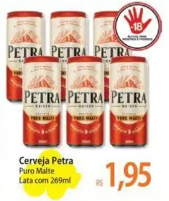 Atacadão Cerveja Petra Puro Malte Lata com 269ml oferta