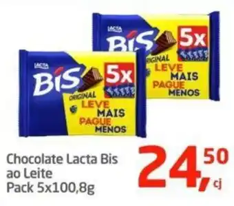 Chocolate Lacta Bis ao Leite Pack 5x100,8g