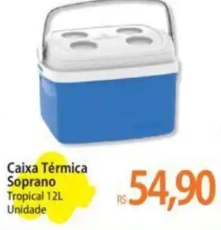 Atacadão Caixa Térmica Soprano Tropical 12L Unidade oferta