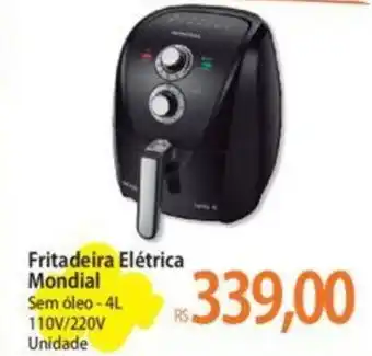 Atacadão Fritadeira Elétrica Mondial Sem óleo-4L 110V/220V Unidade oferta