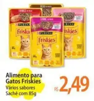 Atacadão Alimento para Gatos Friskies Vários sabores Saché com 85g oferta
