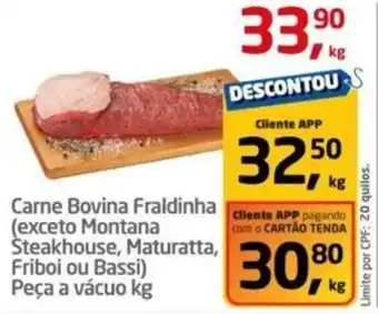 Tenda Atacado Carne Bovina Fraldinha Peça a vácuo kg oferta