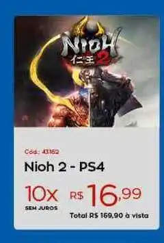 Ibyte Nioh 2 - Ps4 oferta