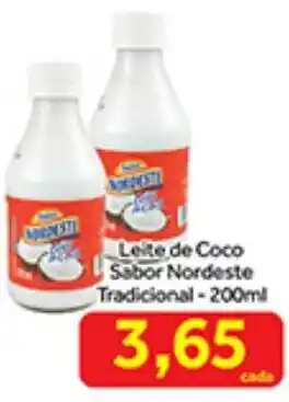 Shibata Supermercados Leite de Coco Sabor Nordeste Tradicional-200ml oferta