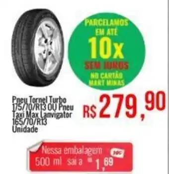 Pneu Tornel Turbo 175/70/R13 OU Pneu