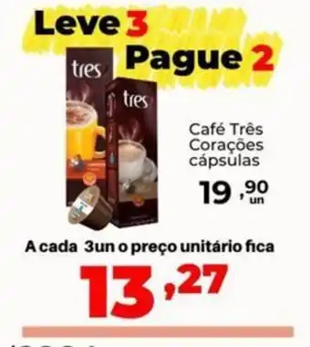 Super Nicolini Café Três Corações cápsulas oferta