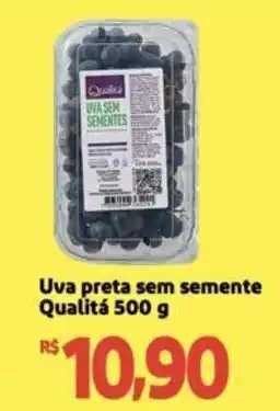 Extra Supermercado Uva preta sem semente Qualitá 500 g oferta