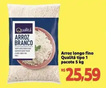 Extra Supermercado Arroz longo fino Qualitá tipo 1 pacote 5 kg oferta