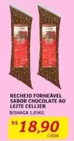 Assaí Atacadista RECHEIO FORNEÁVEL SABOR CHOCOLATE AO LEITE CELLIER BISNAGA 1,05KG oferta
