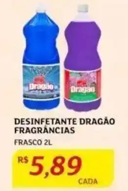Assaí Atacadista DESINFETANTE DRAGÃO FRAGRÂNCIAS FRASCO 2L oferta