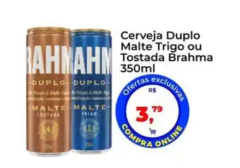 Tonin Superatacado Cerveja Duplo Malte Trigo ou Tostada Brahma 350ml oferta