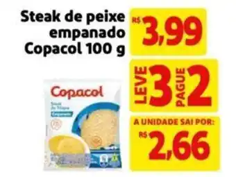 Extra Supermercado Steak de peixe empanado Copacol 100 g oferta
