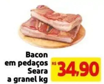 Extra Supermercado Bacon em pedacos Seara a granel kg oferta