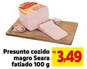 Extra Supermercado Presunto cozido magro Seara fatiado 100 g oferta